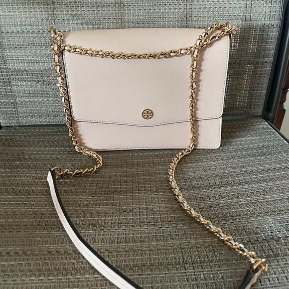 Tory Burch Robinson Leather Convertible Shoulder Bag - Picture 3 of 7